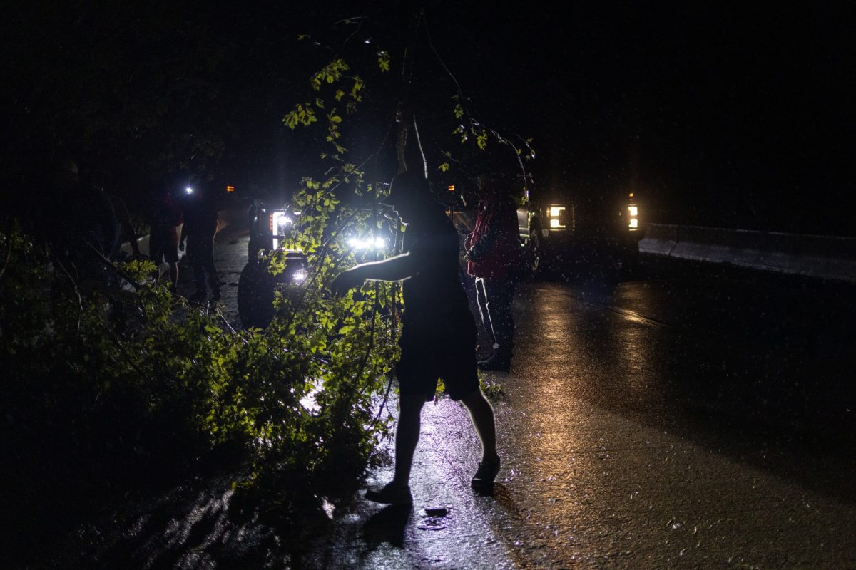 Cajun Navy members clear clear debris in aftermath of Hurricane Ida in Louisiana