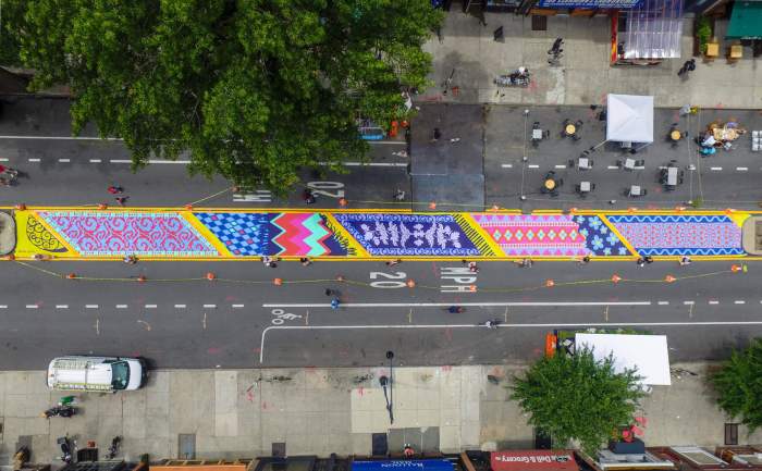 "Carpet Collage" on the Vanderbilt Avenue Open Street