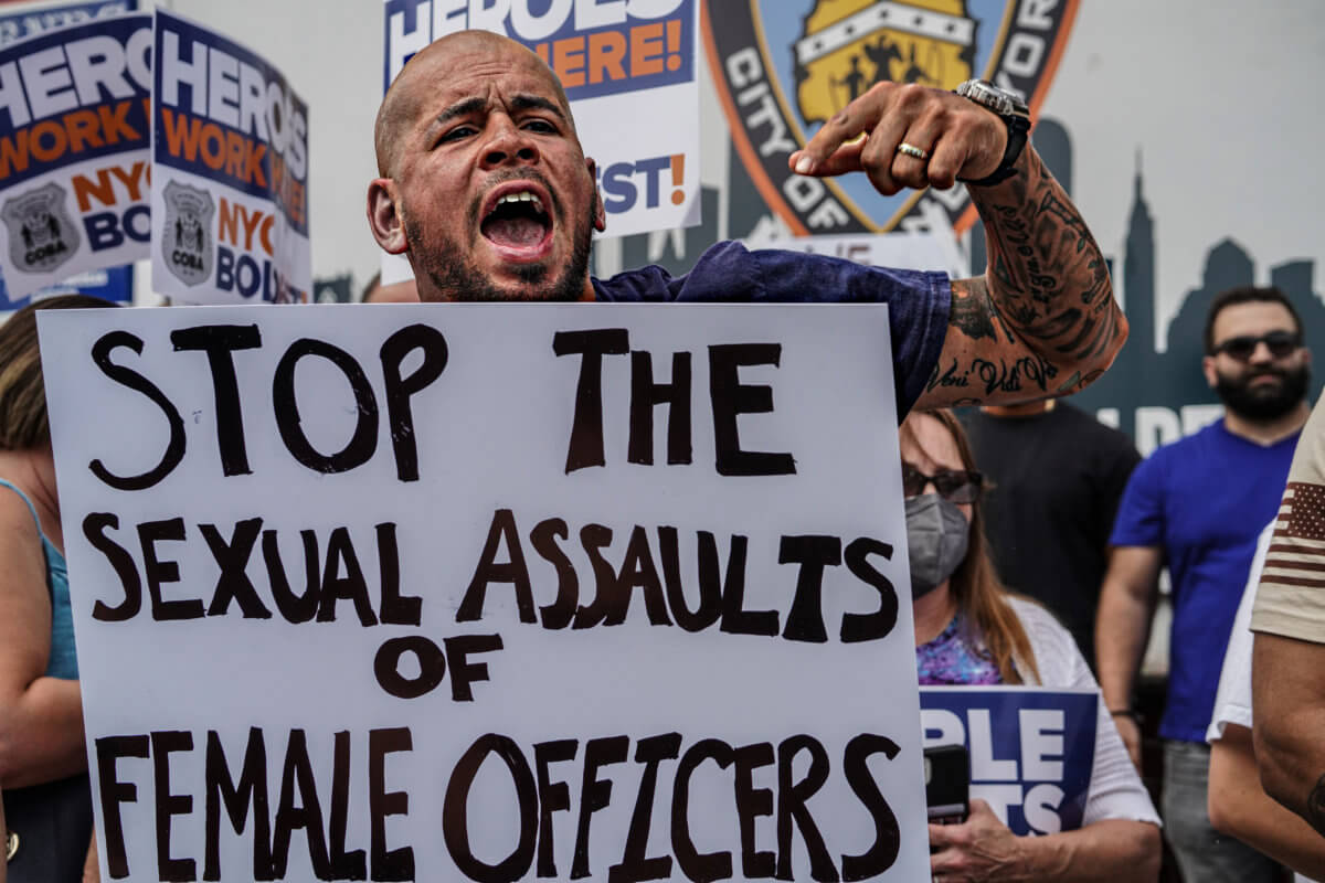 Rikers Island correctional officers and medical staff rally in Queens for safer conditions 9