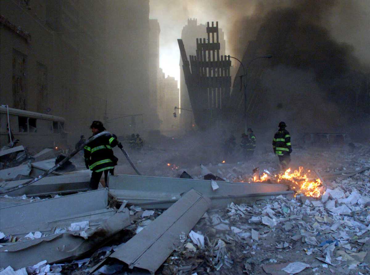 'Outrageous betrayal': NY senators seethe as Trump admin slashes 9/11 health program staffing 2 Workers on the 9/11 pile after the collapse of the World Trade Center