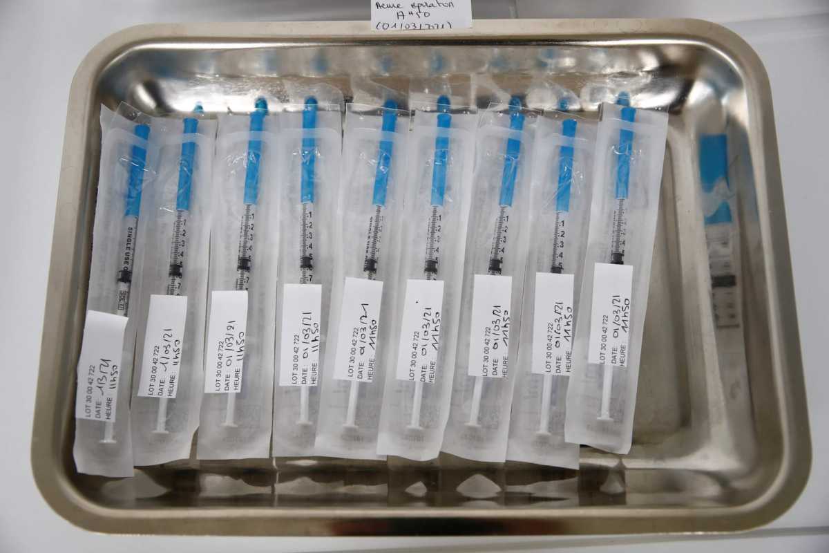Coronavirus disease (COVID-19) vaccination center in Bobigny