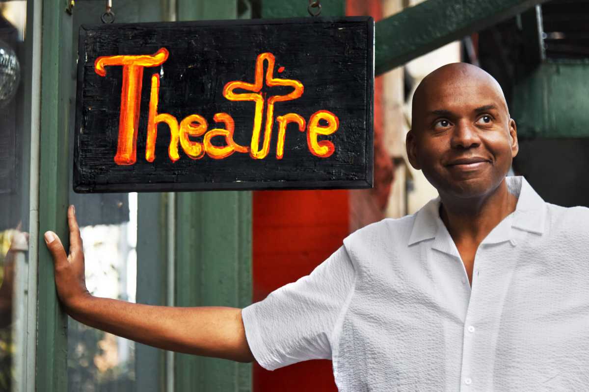 Playwright Jeffery S. Jones at the Gene Frankel Theatre