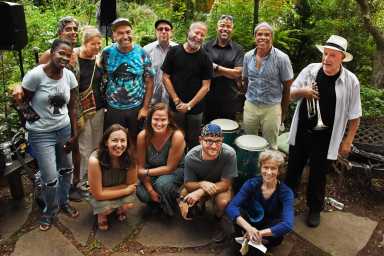 The band, the organizers, garden members.
