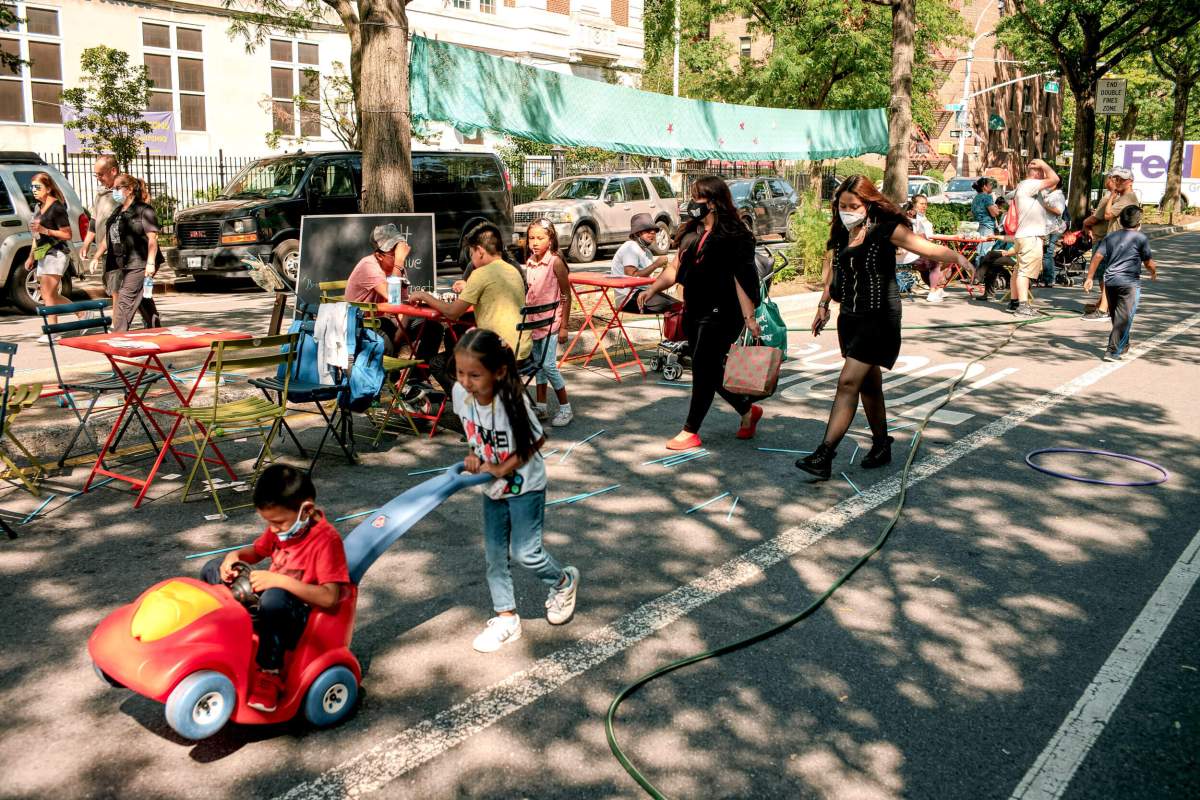 34th Avenue Open Street in Jackson Heights