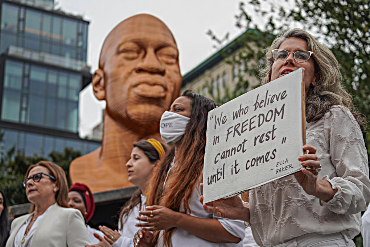 Remembering George Floyd on his 48th birthday in Union Square 10