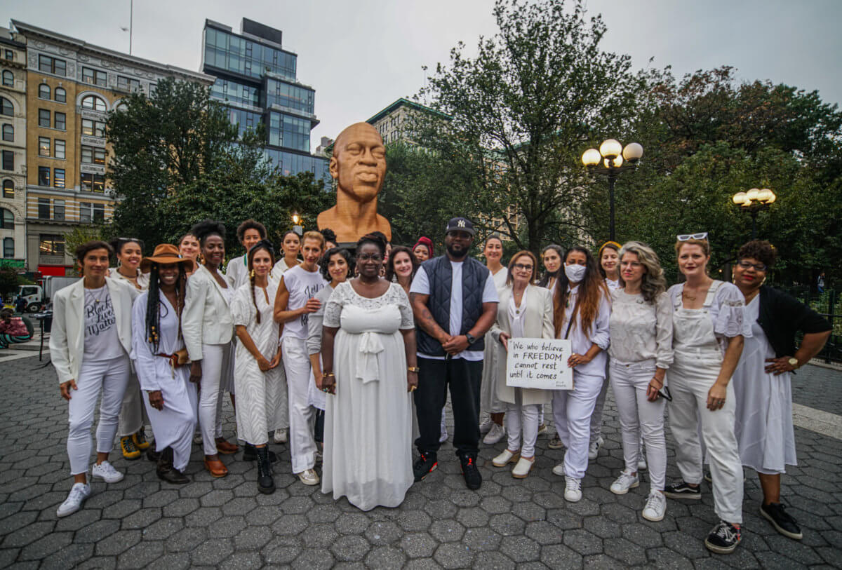 Remembering George Floyd on his 48th birthday in Union Square 11