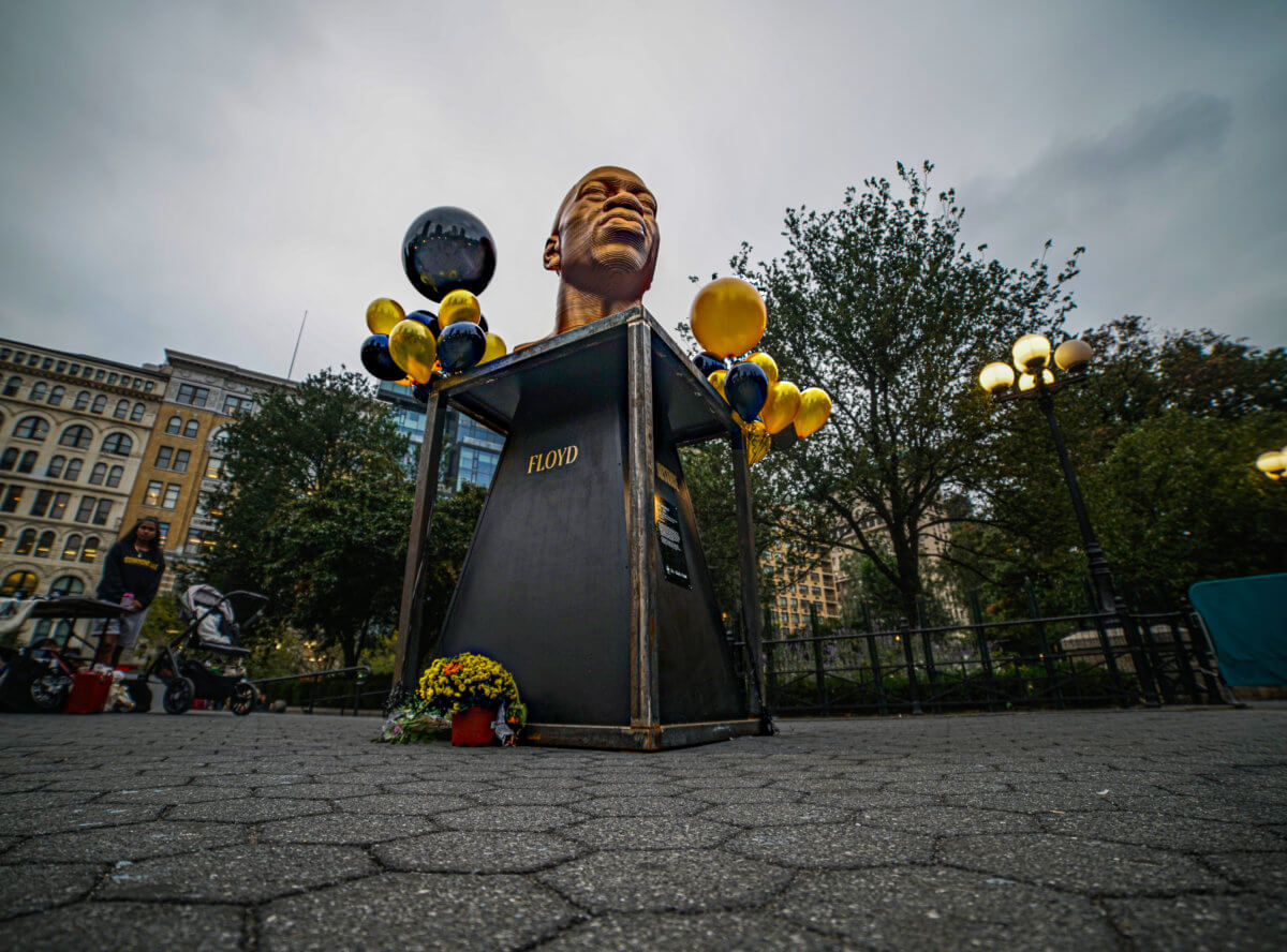 Remembering George Floyd on his 48th birthday in Union Square 9