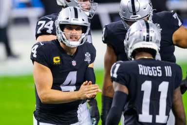 Derek Carr Henry Ruggs Giants Raiders