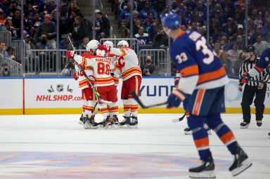 Islanders Flames UBS Arena