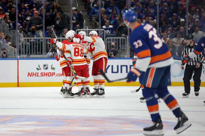Islanders Flames UBS Arena
