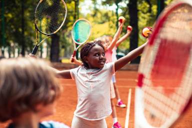 Tennis Serving Practice