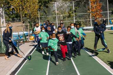 NYRR & The Trust for Public Land Schoolyard Refurbishment Ribbon Cutting