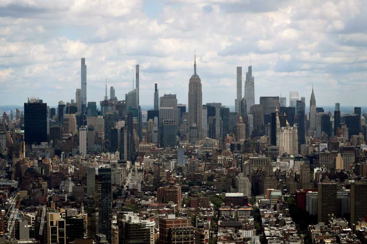 FILE PHOTO: A general view of the skyline of Manhattan as seen from the One World Trade Center Tower in New York