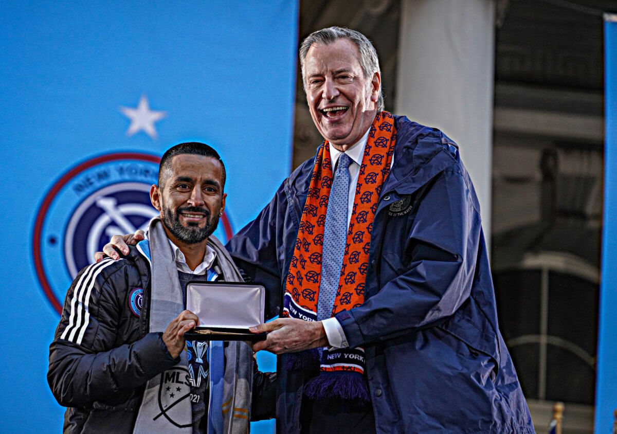 Goooooal! New York City Football Club brings home the championship to City Hall 16
