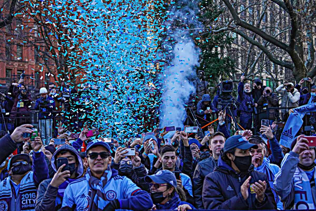 Goooooal! New York City Football Club brings home the championship to City Hall 17