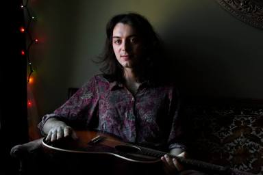 Robert Leslie at home in Brooklyn