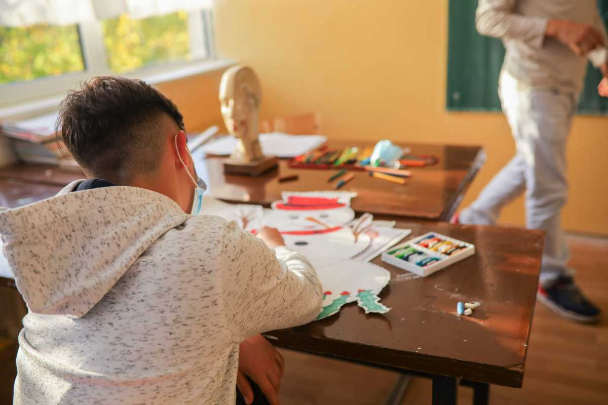Afterschool activity – art class