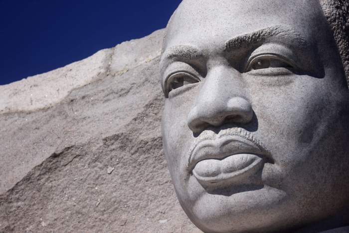 The Martin Luther King, Jr. Memorial is seen during an event to celebrate the 10th anniversary of the memorial in Washington, U.S., October 21, 2021.