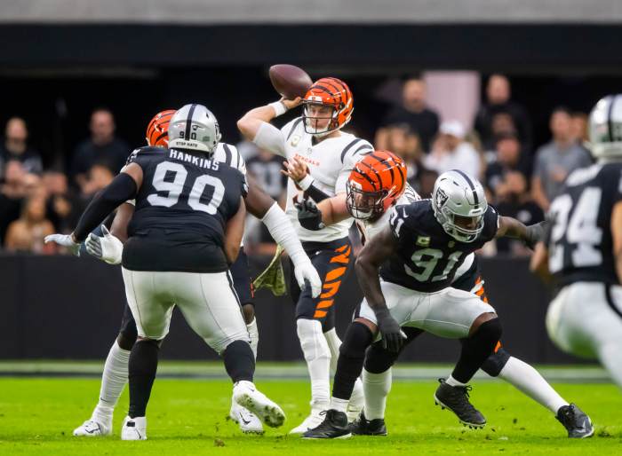 Joe Burrow Raiders Bengals AFC Wild Card