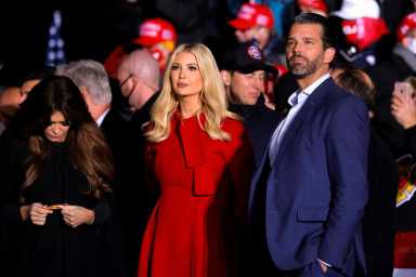 FILE PHOTO: U.S. President Donald Trump holds a campaign rally at Kenosha Regional Airport in Kenosha, Wisconsin
