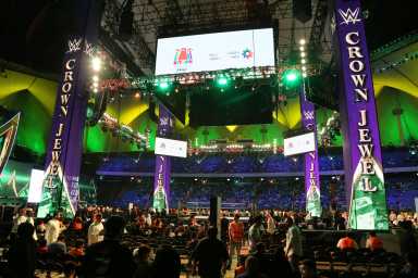 FILE PHOTO: WWE Crown Jewel – Tyson Fury v Braun Strowman