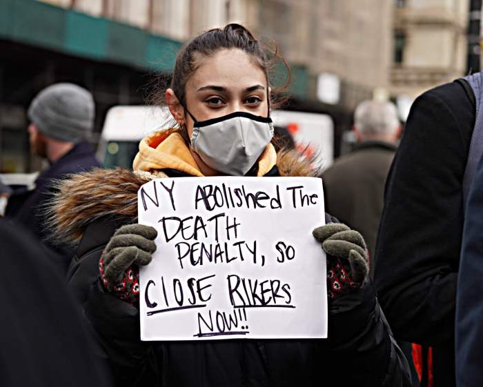 Protest against deaths in Rikers Island