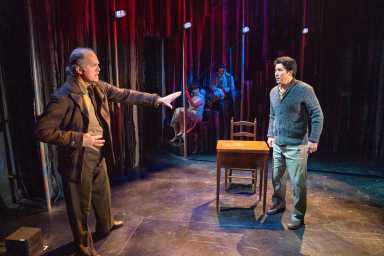 Jeb Brown, Molly Hager, Alex Boniello & James Yaegashi in WHISPER HOUSE, Photo by Richard Termine