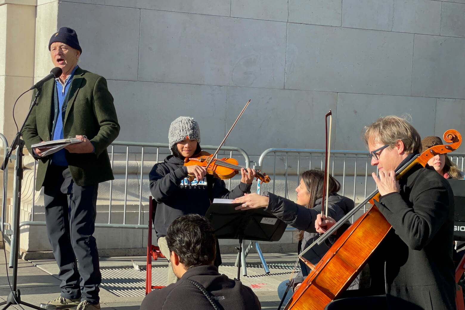Bill Murray and friends wow Villagers with a pop-up performance 12