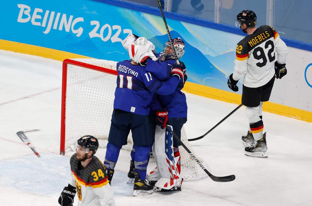 USA men's hockey Germany Olympics