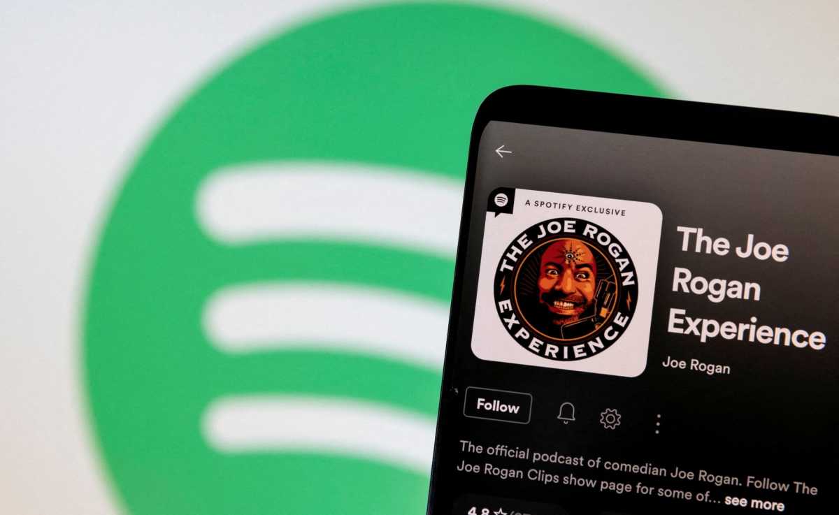 FILE PHOTO: Illustrations shows Joe Rogan Spotify profile
