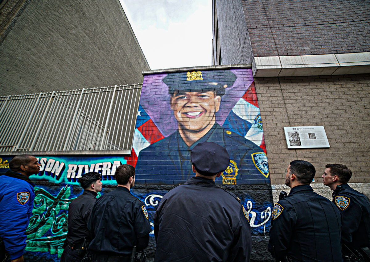 One month later, the 32nd Precinct remembers slain Officer Jason Rivera memorialized in beautiful Washington Heights mural 9