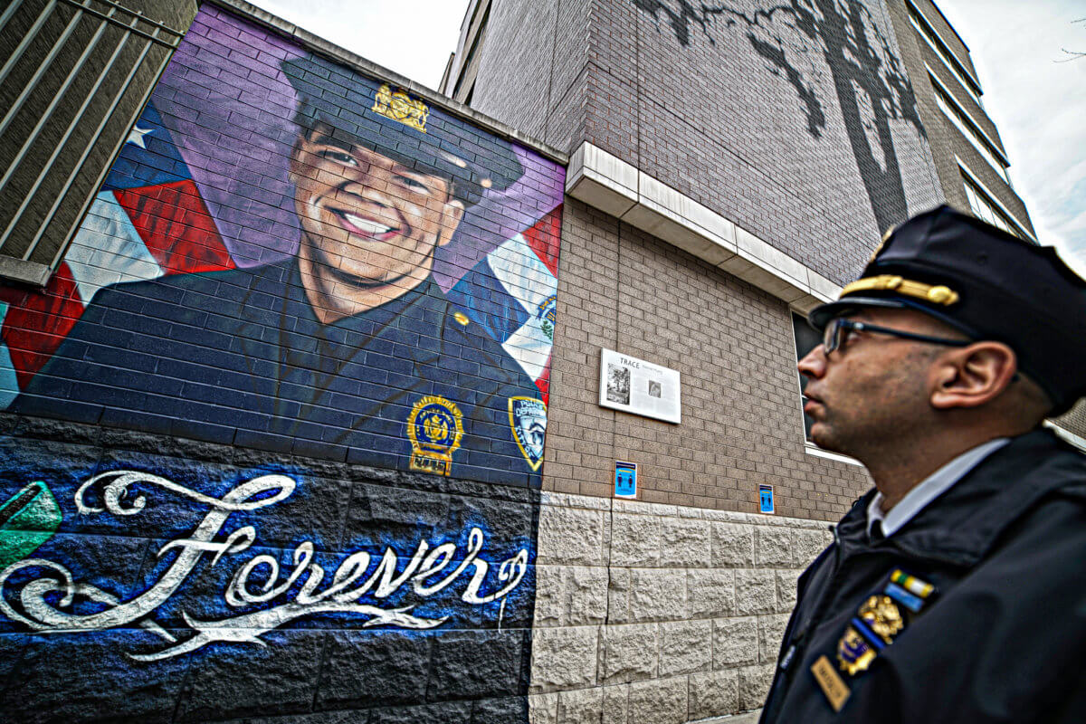 One month later, the 32nd Precinct remembers slain Officer Jason Rivera memorialized in beautiful Washington Heights mural 8