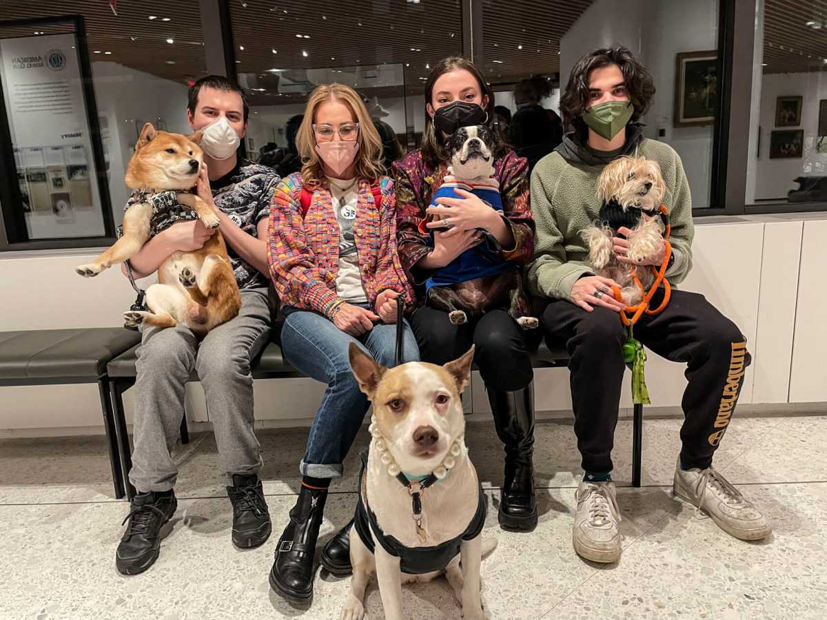 Some of the Museum  visitors on a Furry Friday night.