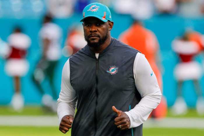 Former Miami Dolphins head coach Brian Flores.