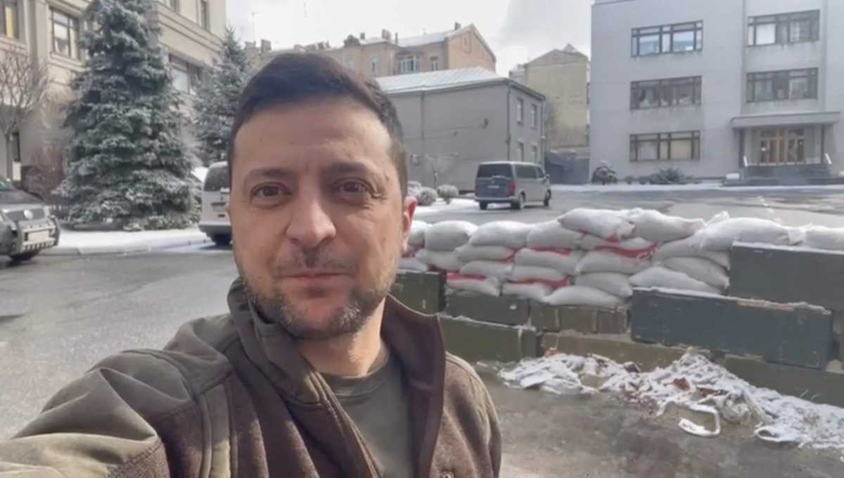 Ukrainian President Zelenskiy speaks in video statement