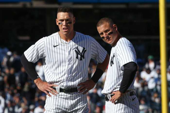 Yankees right fielder Aaron Judge first baseman Anthony Rizzo.