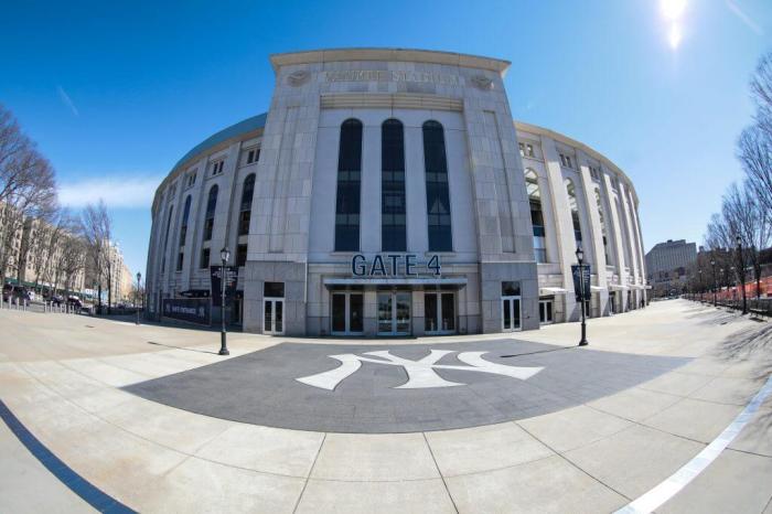 New York Yankees play at Yankee Stadium on Opening Day.