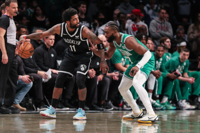 Skip Bayless says he'd take Jaylen Brown over Jayson Tatum in 2022 NBA Finals: 'He scares me more' 2 Kyrie Irving