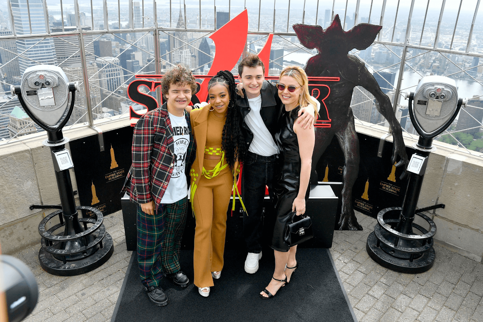 'Stranger Things' celebrates new season with massive rift lightshow and cast visit to Empire State Building 4