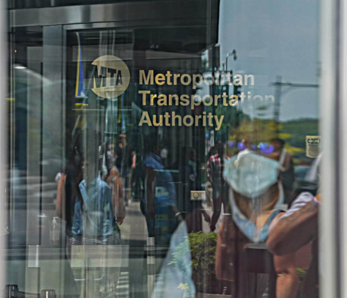 The entrance of MTA's headquarters at 2