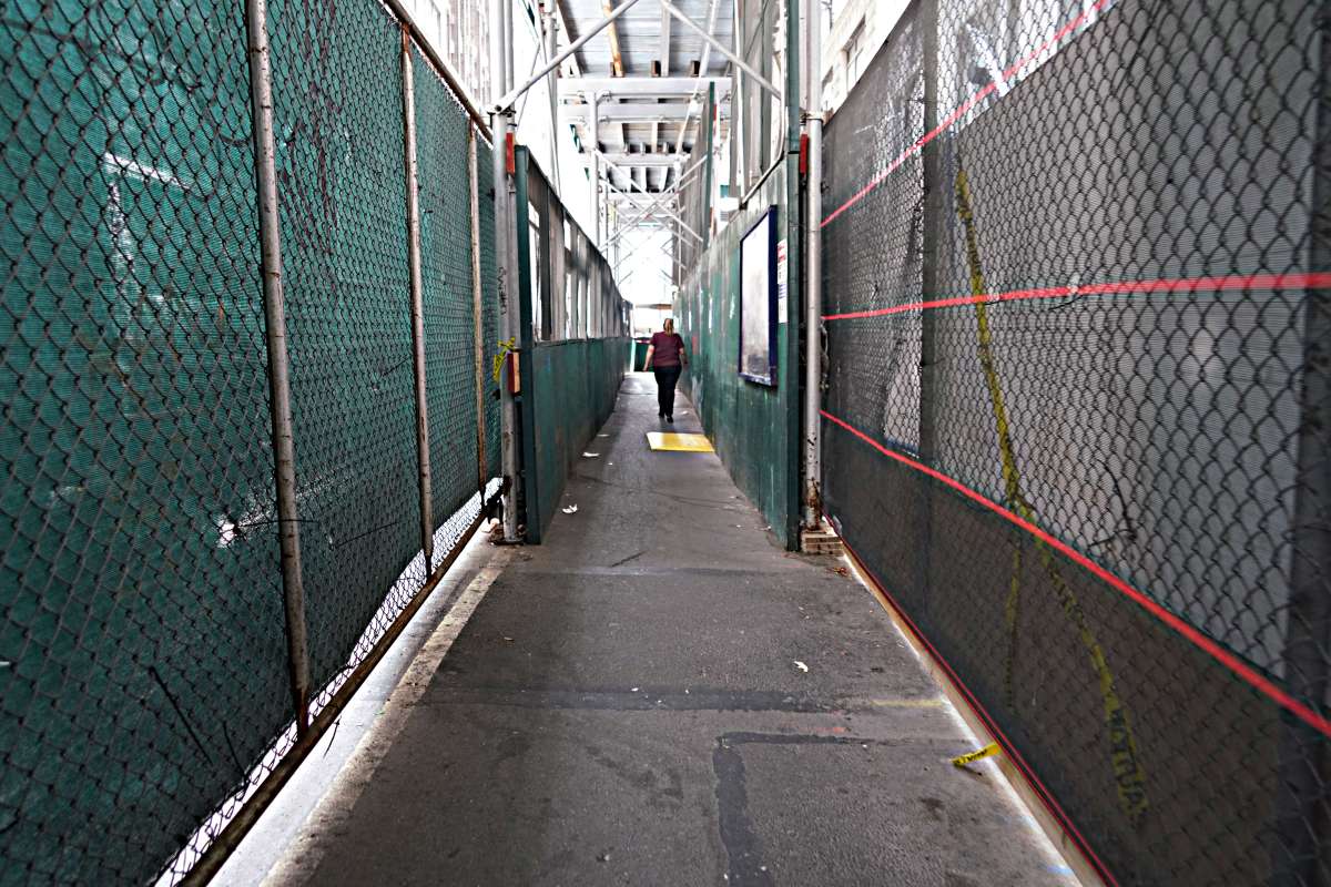 Garment District still fraying around the margins with public drug users on the streets 8 Street