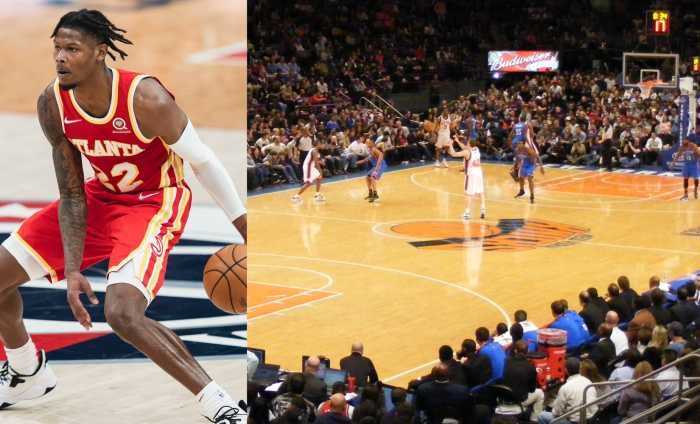 The Heat are reportedly interested in trading for Knicks forward Cam Reddish, seen here playing earlier in his career with the Atlanta Hawks.