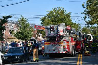A fire at 1243 East 85 Street left a resident injuried on Wednesday afternoon.