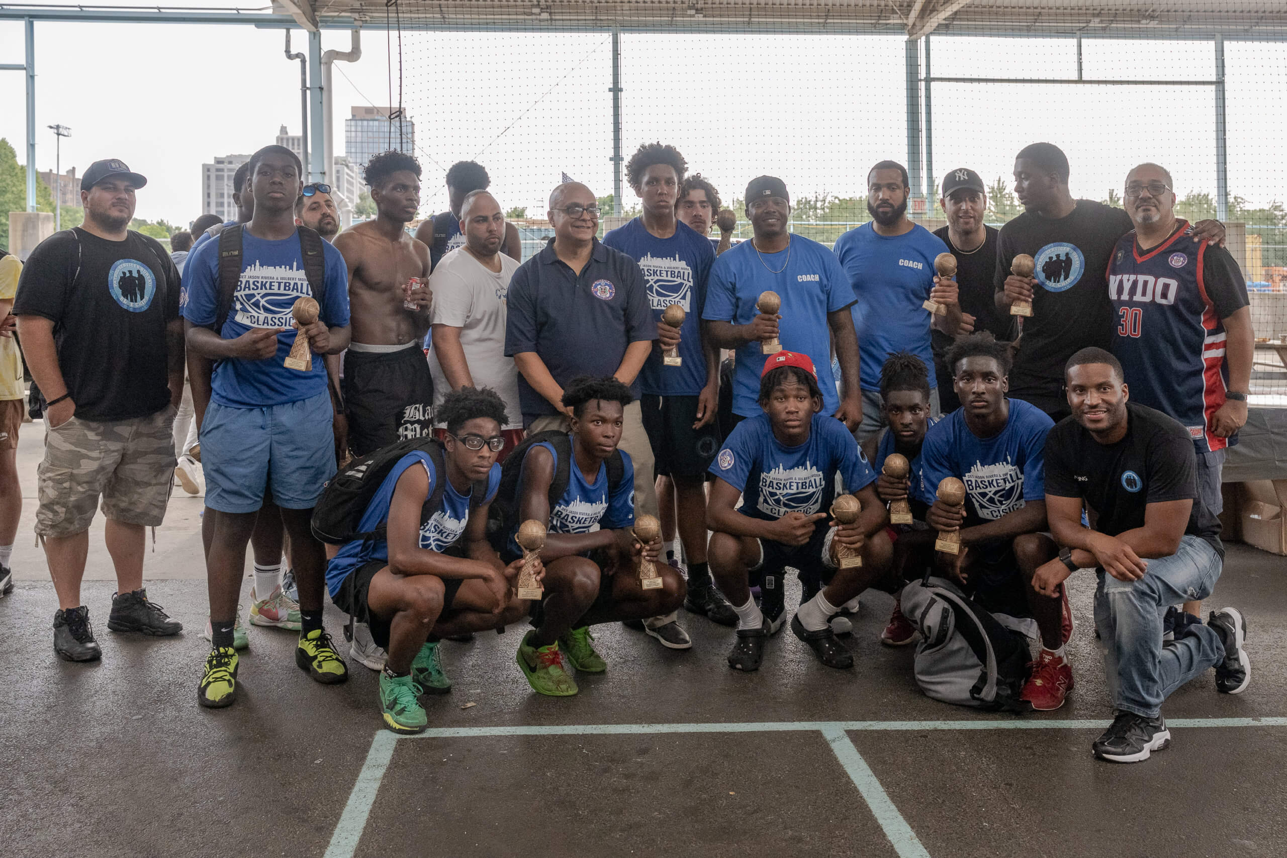 NYDO and NYPD Blue Chips host inaugural 'Basketball Classic' in honor of fallen comrades Rivera and Mora 12 The Blue Chips team representing Brooklyn South placed 2nd in the 1st Annual Detectives Jason Rivera & Wilbert Mora Basketball Classic