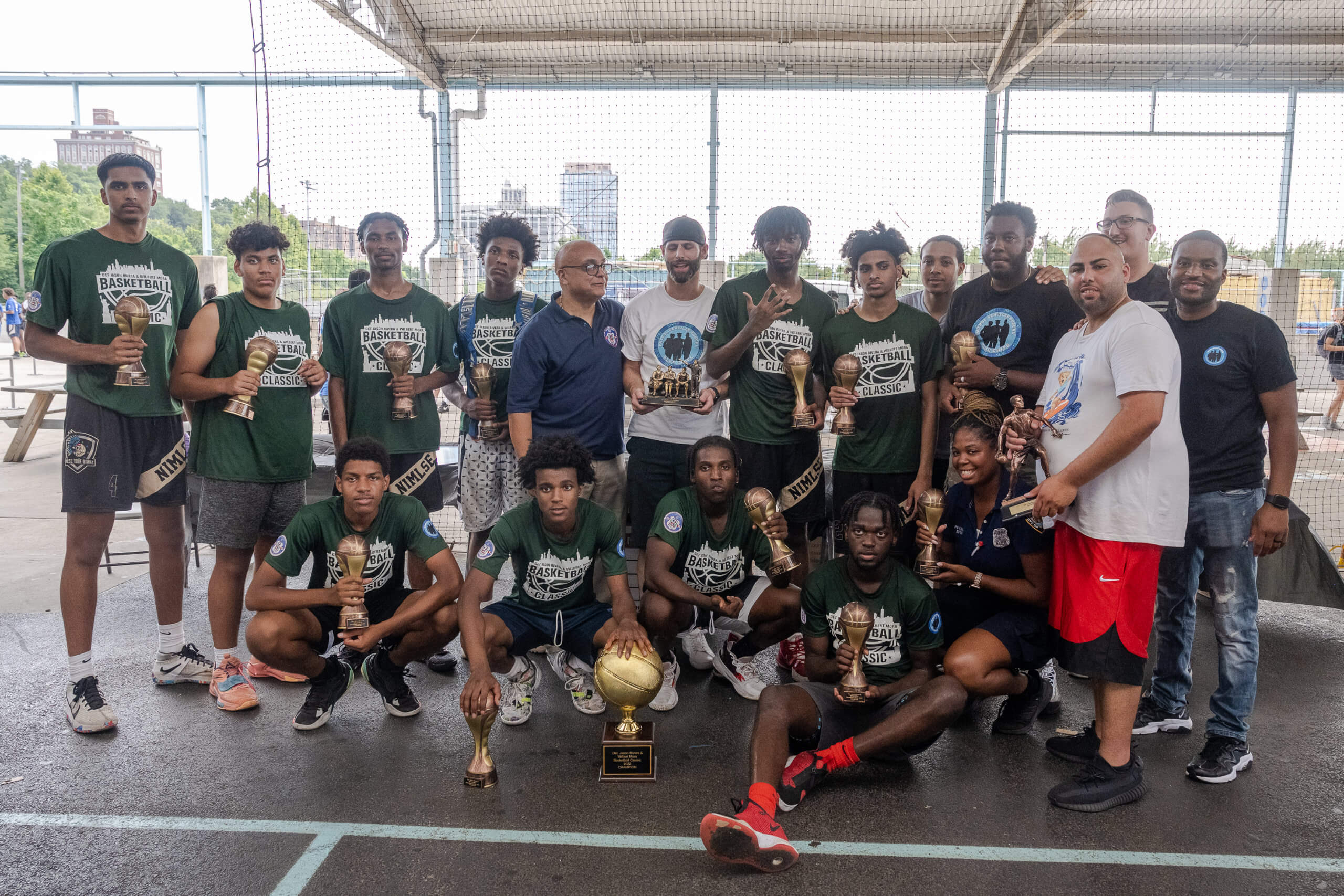 NYDO and NYPD Blue Chips host inaugural 'Basketball Classic' in honor of fallen comrades Rivera and Mora 13 The Blue Chips team representing Brooklyn South placed 2nd in the 1st Annual Detectives Jason Rivera & Wilbert Mora Basketball Classic