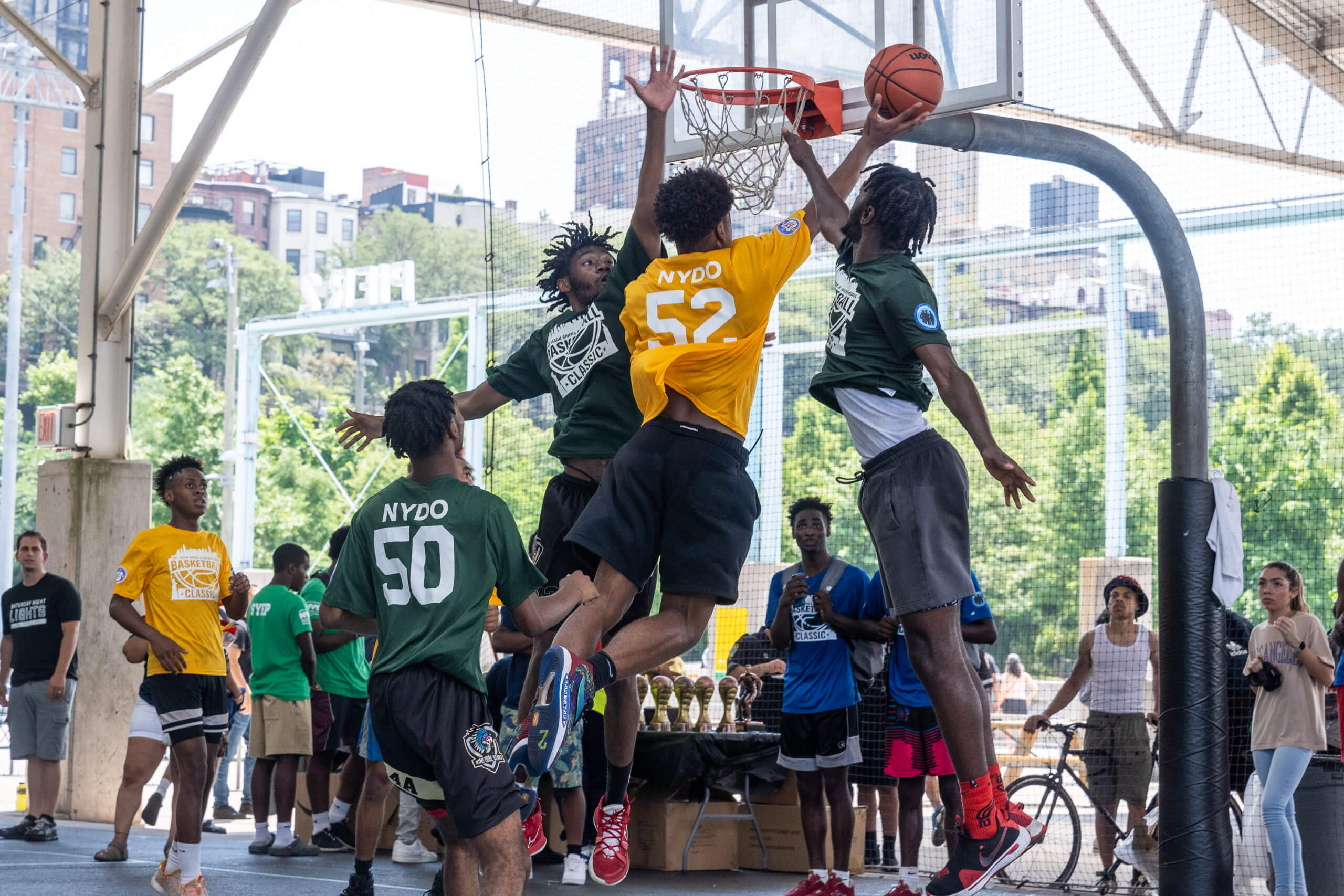NYDO and NYPD Blue Chips host inaugural 'Basketball Classic' in honor of fallen comrades Rivera and Mora 9 NYPD Blue Chips players compete in the 1st Annual Detectives Jason Rivera