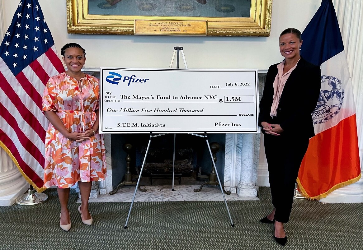 Mayor Adams and Pfizer announce STEM education grant