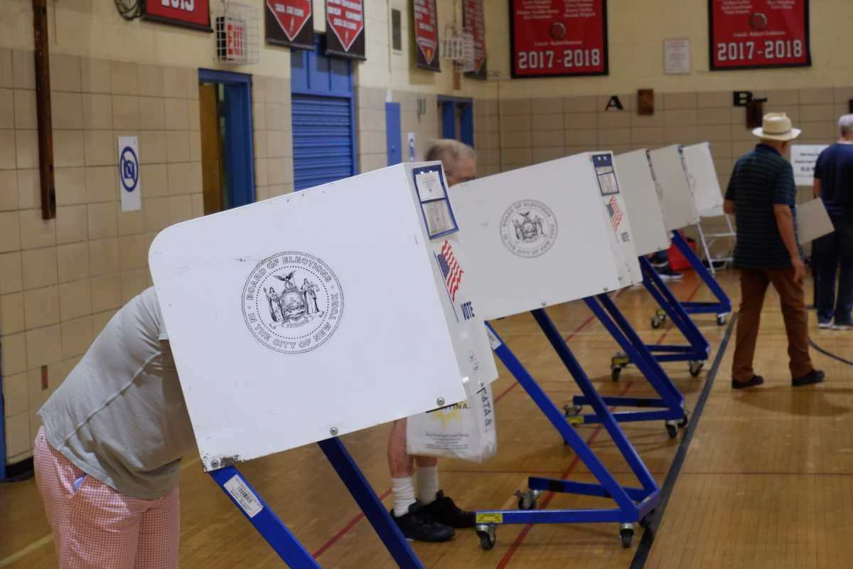 New Yorkers vote in the Aug. 23 primary on the Upper East Side.