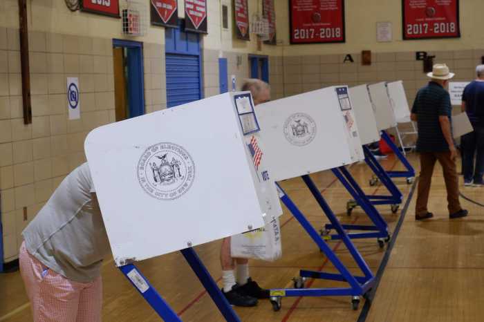 New Yorkers vote in the Aug. 23 primary on the Upper East Side.