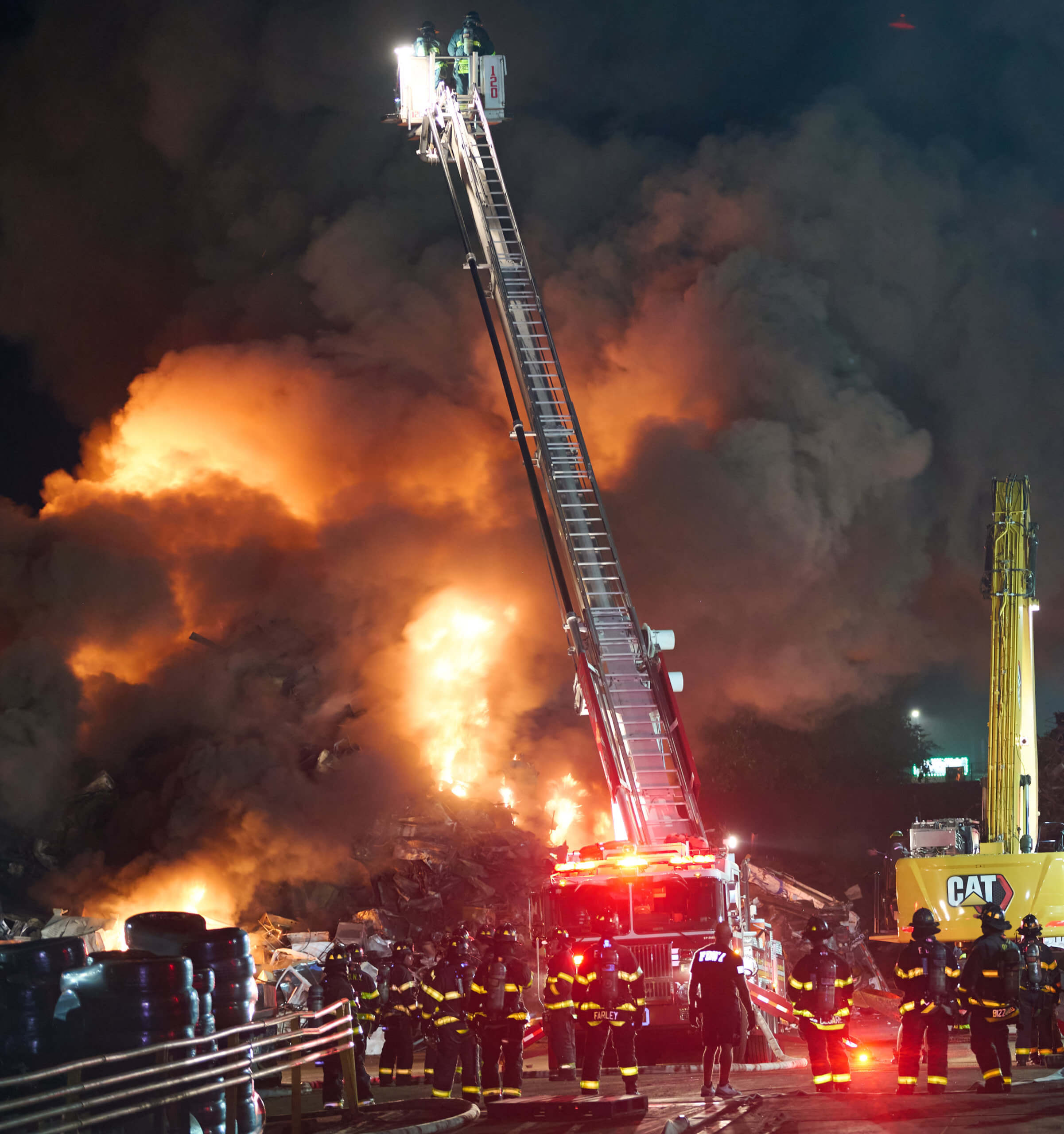 Firefighters take on huge early-morning fire at Brooklyn recycling plant 6